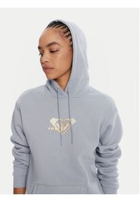 Roxy Bluza ERJFT05028 Błękitny Regular Fit. Kolor: niebieski. Materiał: bawełna #4