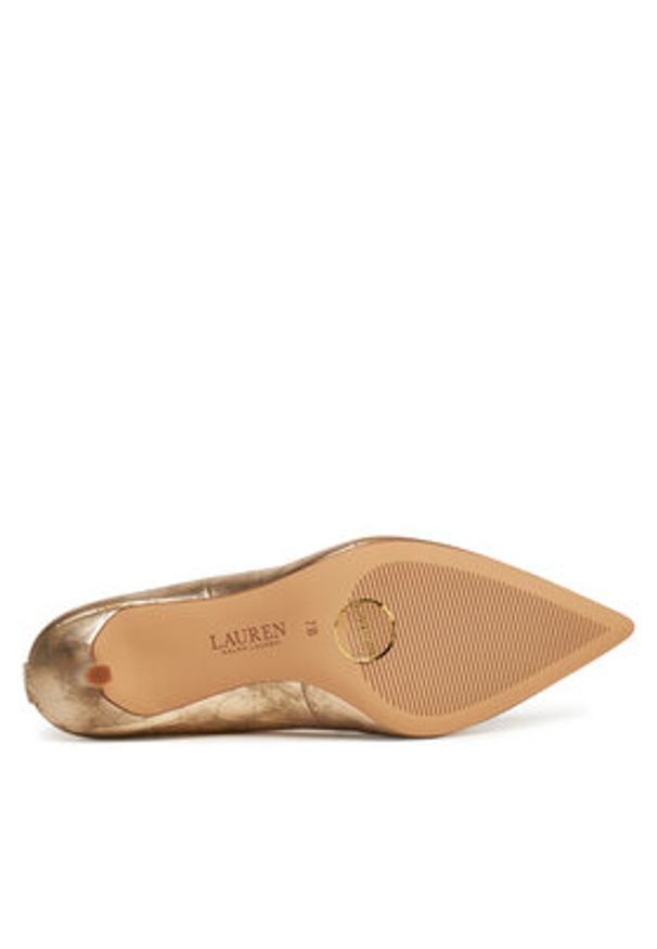 Lauren Ralph Lauren - LAUREN RALPH LAUREN Szpilki 802966871001 Złoty. Kolor: złoty. Materiał: skóra. Obcas: na szpilce