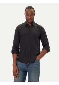 Mustang Koszula Canton 1016951 Czarny Slim Fit. Kolor: czarny. Materiał: bawełna #1