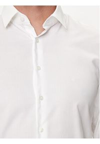 Calvin Klein Koszula K10K113164 Biały Slim Fit. Kolor: biały. Materiał: bawełna