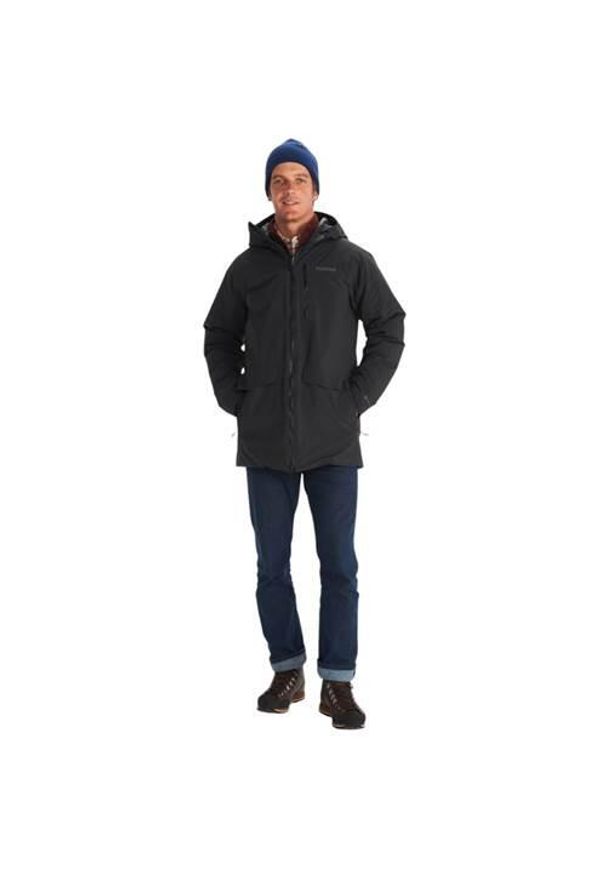 Kurtka uniwersalna męska Marmot Oslo Gore-tex. Typ kołnierza: kaptur. Kolor: czarny, szary, wielokolorowy. Materiał: syntetyk. Technologia: Gore-Tex. Sport: turystyka piesza