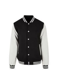 BUILD YOUR BRAND - Kurtka Unisex Old School College Varsity Dla Dorosłych. Kolor: biały, wielokolorowy, czarny
