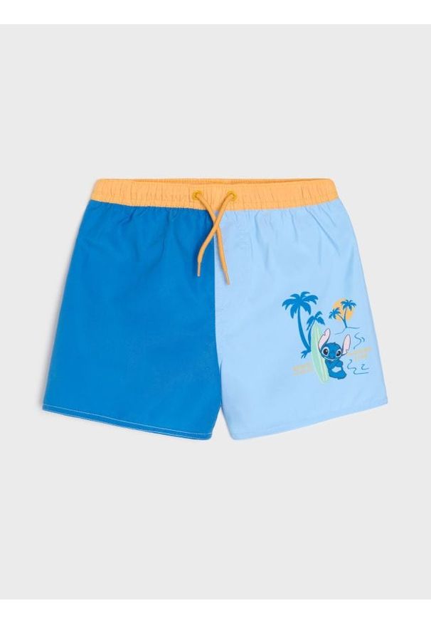 Sinsay - Szorty kąpielowe Stitch - pomarańczowy. Kolor: pomarańczowy
