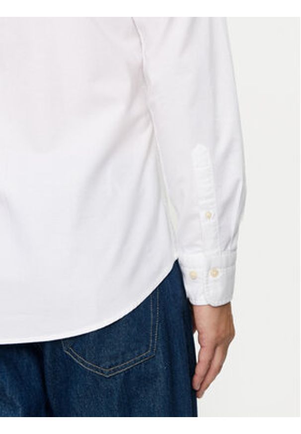 GANT - Gant Koszula 3000202 Biały Slim Fit. Kolor: biały. Materiał: bawełna