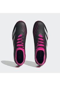 Buty do piłki nożnej męskie Adidas Predator Accuracy.3 TF. Kolor: wielokolorowy, różowy, czarny, biały. Materiał: materiał