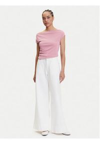 Lauren Ralph Lauren - LAUREN RALPH LAUREN Bluzka 2,00964E+11 Różowy Slim Fit. Kolor: różowy. Materiał: syntetyk