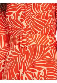 only - ONLY Sukienka koszulowa Callie 15318799 Pomarańczowy Regular Fit. Kolor: pomarańczowy. Materiał: bawełna. Typ sukienki: koszulowe #4