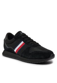 TOMMY HILFIGER - Tommy Hilfiger Sneakersy Runner Evo Mix Ess FM0FM04886 Czarny. Kolor: czarny. Materiał: materiał #4