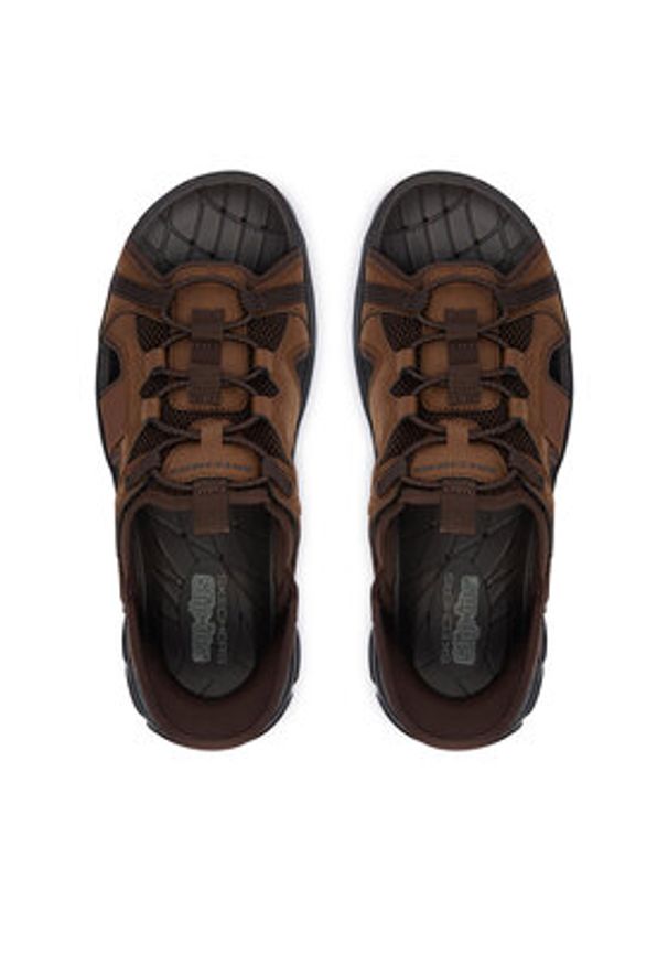skechers - Skechers Sandały 205181/ACDB Brązowy. Kolor: brązowy. Materiał: materiał