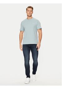 Calvin Klein T-Shirt Micro Logo Interlock T-Shirt K10K109894 Niebieski Regular Fit. Kolor: niebieski. Materiał: bawełna #4