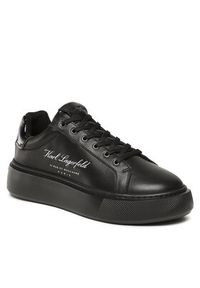 Karl Lagerfeld - KARL LAGERFELD Sneakersy KL62223F Czarny. Kolor: czarny. Materiał: skóra