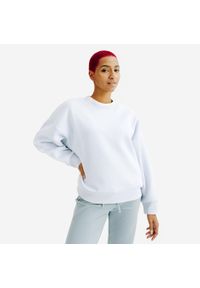 Decathlon - Bluza okrągły dekolt damska Elementals. Kolor: wielokolorowy, niebieski, szary. Materiał: poliester, materiał, tkanina, bawełna, elastan, prążkowany #1