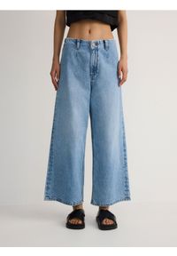 Reserved - Jeansy culotte - niebieski. Kolor: niebieski #1