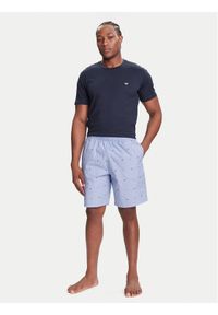 Emporio Armani Underwear Piżama EM000649 AF18543 MB352 Granatowy Regular Fit. Kolor: niebieski. Materiał: bawełna #1
