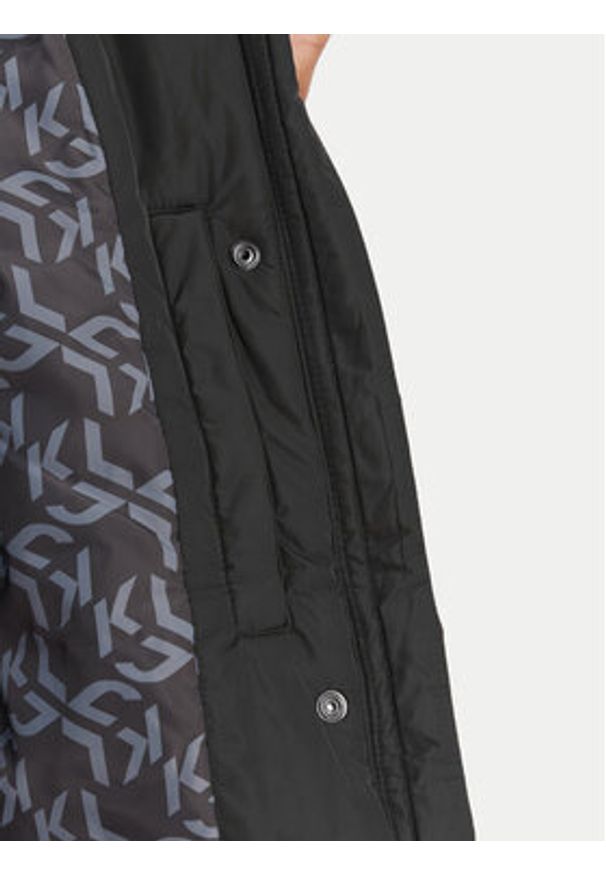 Karl Lagerfeld Jeans Kurtka przejściowa B1W15023 Czarny Relaxed Fit. Kolor: czarny. Materiał: syntetyk