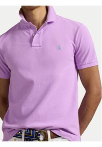 Polo Ralph Lauren Polo 710536856452 Fioletowy Slim Fit. Typ kołnierza: polo. Kolor: fioletowy. Materiał: bawełna #3