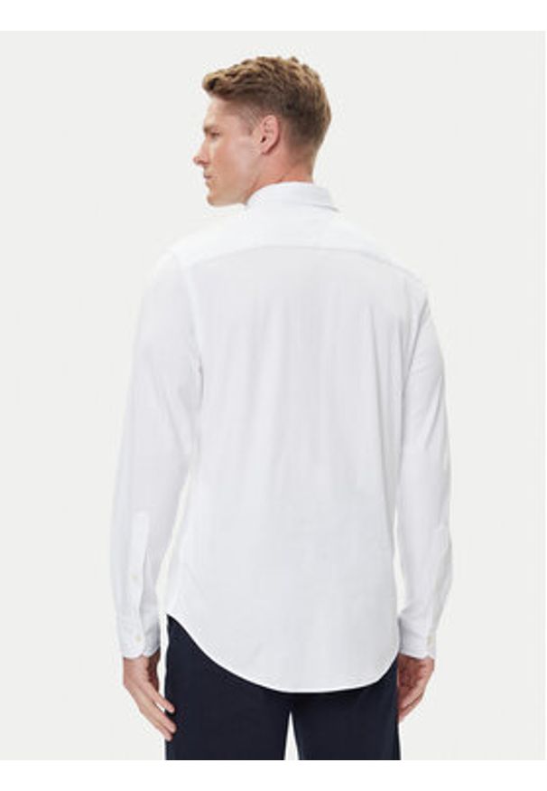 TOMMY HILFIGER - Tommy Hilfiger Koszula Performance MW0MW39418 Biały Slim Fit. Kolor: biały. Materiał: bawełna