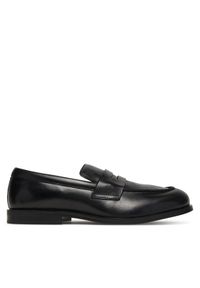 Calvin Klein Półbuty Ess Rubber Penny Loafer Pol Lth HM0HM02025 Czarny. Kolor: czarny. Materiał: skóra #1