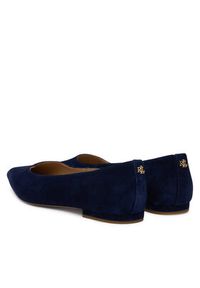 Lauren Ralph Lauren - LAUREN RALPH LAUREN Baleriny 802871265006 Granatowy. Kolor: niebieski. Materiał: skóra, zamsz #3