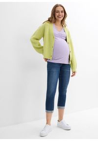 bonprix - Dżinsy ciążowe 7/8, slim. Kolekcja: moda ciążowa. Kolor: niebieski. Styl: klasyczny #2