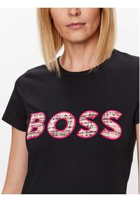 BOSS - Boss T-Shirt Logo 50489531 Czarny Slim Fit. Kolor: czarny. Materiał: bawełna #4