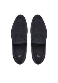 BOSS Półbuty Tayil 50541707 Granatowy. Kolor: niebieski. Materiał: zamsz, skóra