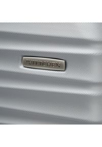 Wittchen - Duża walizka z ABS-u z żebrowaniem szara. Kolor: szary. Materiał: guma #2
