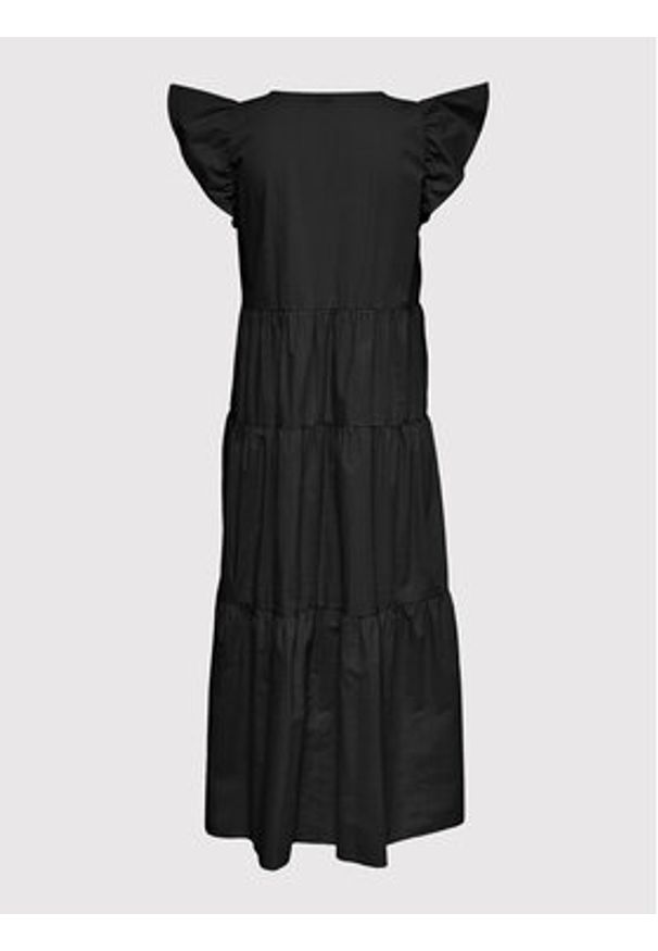only - ONLY Sukienka letnia Lindsey 15256487 Czarny Regular Fit. Kolor: czarny. Materiał: bawełna. Sezon: lato