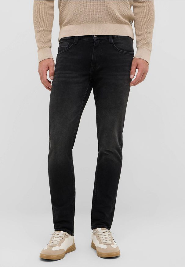 Męskie Spodnie jeansowe Mustang Style Oregon Slim Denim Black 1016798 4000 803