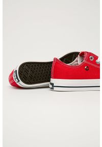 Lee Cooper - Tenisówki. Nosek buta: okrągły. Zapięcie: sznurówki. Kolor: czerwony. Materiał: guma