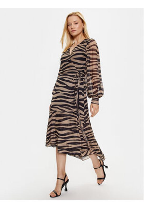 Bruuns Bazaar Sukienka codzienna Nora BBW3497 Kolorowy Regular Fit. Okazja: na co dzień. Materiał: syntetyk. Wzór: kolorowy. Typ sukienki: proste. Styl: casual