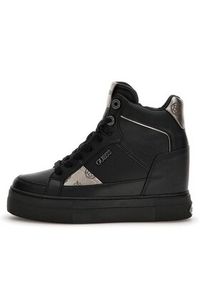 Guess Sneakersy Fridan FL7FRI ELE12 Czarny. Kolor: czarny. Materiał: skóra #4