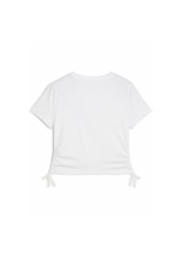 Koszulka dla dziewczynki Puma Ess Animal Logo Infill Knotted. Kolor: biały
