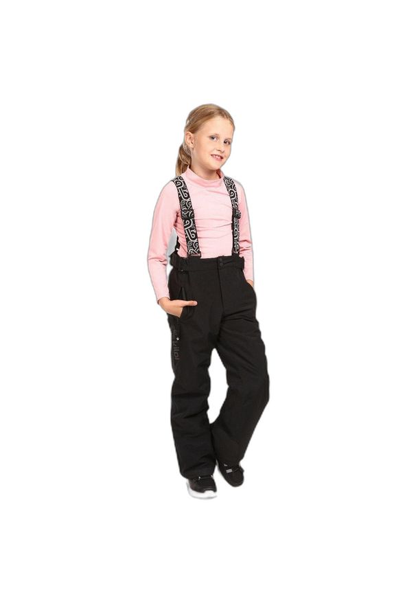 Dziecięce spodnie narciarskie Kilpi Gabone. Kolor: czarny. Materiał: tkanina. Sezon: zima. Sport: narciarstwo