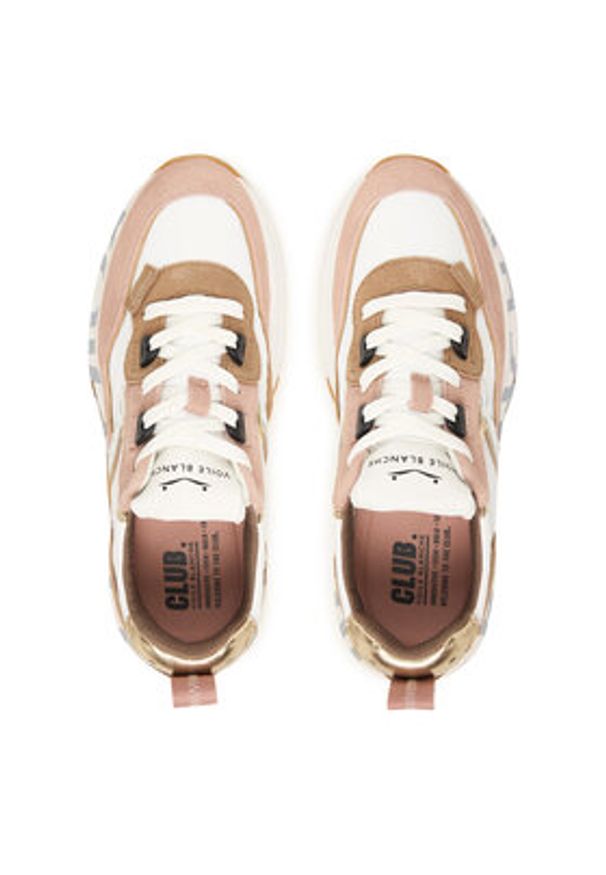 Voile Blanche Sneakersy Club 105. 2017475-22 Beżowy. Kolor: beżowy. Materiał: zamsz, skóra