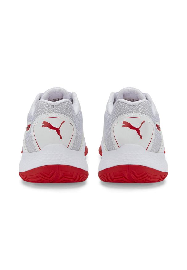 Puma - Buty do piłki ręcznej męskie PUMA Solarstrike II. Kolor: biały, czerwony, czarny, wielokolorowy. Materiał: materiał, tkanina, syntetyk. Sport: piłka ręczna