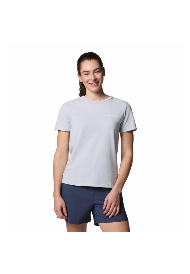 columbia - Koszulka damska Columbia Sun Trek Short Sleeve II Tee z krótkim rękawem. Kolor: szary. Długość rękawa: krótki rękaw. Długość: krótkie