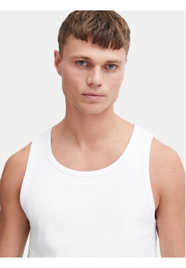 !SOLID - Solid Tank top 21108248 Biały Regular Fit. Kolor: biały. Materiał: bawełna