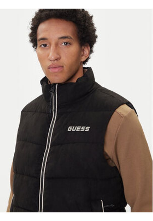 Guess Bezrękawnik Z5BL01 W3230 Czarny Regular Fit. Kolor: czarny. Materiał: syntetyk. Długość rękawa: bez rękawów