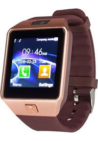 NoName - Smartwatch Brązowy (1000000507157). Rodzaj zegarka: smartwatch. Kolor: brązowy