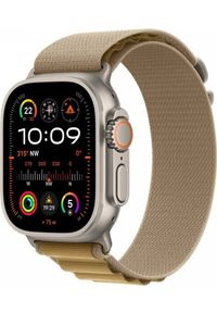 APPLE - Smartwatch Apple Watch Ultra 2 GPS + Cellular, koperta 49 mm z tytanu w kolorze naturalnym z opaską Alpine M w kolorze beżowym. Rodzaj zegarka: smartwatch. Kolor: beżowy