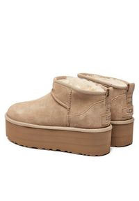Ugg Śniegowce Classic Ultra Mini Platform 1135092 Beżowy. Kolor: beżowy. Materiał: skóra. Obcas: na platformie #4