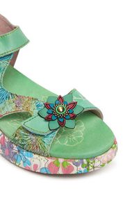 Laura Vita Sandały Nikito 03 Turkusowy. Kolor: turkusowy. Materiał: skóra #5