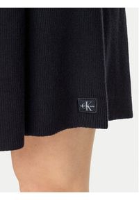 Calvin Klein Jeans Sukienka codzienna J20J225269 Czarny Slim Fit. Okazja: na co dzień. Kolor: czarny. Materiał: bawełna. Typ sukienki: proste. Styl: casual #3