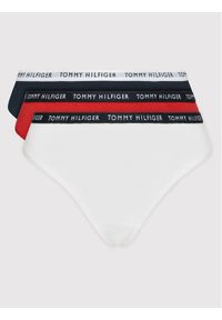 TOMMY HILFIGER - Tommy Hilfiger Komplet 3 par stringów UW0UW02829 Kolorowy. Materiał: bawełna. Wzór: kolorowy #1