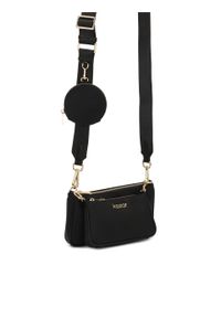 Kazar - Wielofunkcyjna czarna torebka z tkaniny. Kolor: czarny. Styl: casual #2