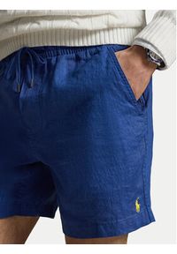 Polo Ralph Lauren Szorty materiałowe 710P08205502 Niebieski Regular Fit. Kolor: niebieski. Materiał: len #2