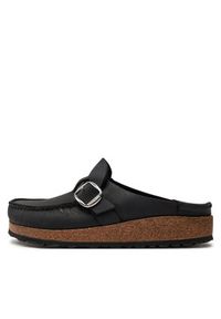 Birkenstock Klapki Buckley 1024942 Czarny. Kolor: czarny. Materiał: skóra #5
