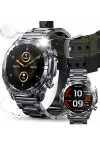 JG Smart - SMARTWATCH MĘSKI ZEGAREK CZARNY ROZMOWY ZDROWIE SPORT AMOLED 500mAh MENU PL. Rodzaj zegarka: smartwatch. Kolor: czarny. Styl: sportowy