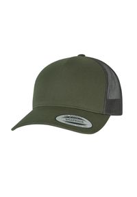 FLEXFIT - YP Classics Retro 5 Panel Trucker Cap. Kolor: brązowy, zielony, wielokolorowy. Styl: retro #1